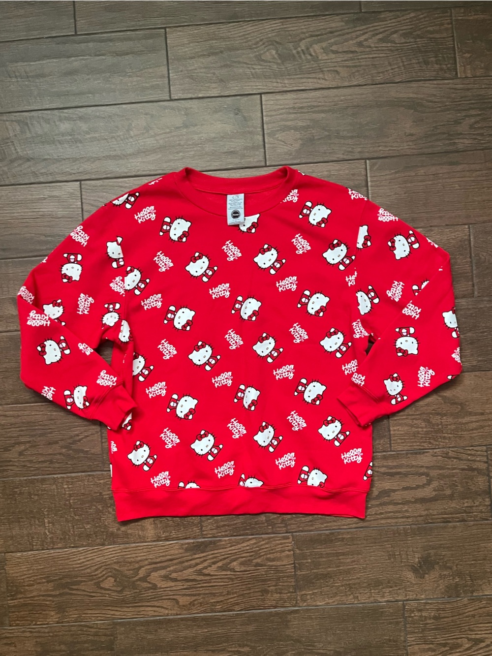 Hello Kitty Red All-Over Print Sweatshirt